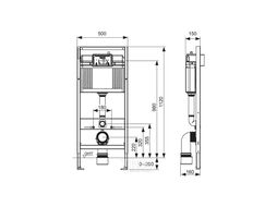 Унитаз подвесной с инсталляцией Saniteco KW-9004W + TECE Kit 9400413