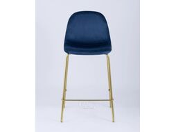 Стул барный Stool Group Валенсия SN полубарный / OS-001CB HLR-64 (велюр синий/ножки золото)