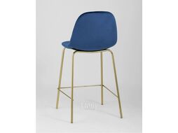 Стул барный Stool Group Валенсия SN полубарный / OS-001CB HLR-64 (велюр синий/ножки золото)