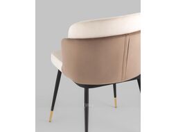 Стул Stool Group Пенелопа (велюр бежевый/коричневый)