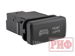 Кнопка ВКЛ/ВЫКЛ, белый, FRONT LIGHTS TOYOTA 40x20 горизонтальная Риф RIF22-1-1104614