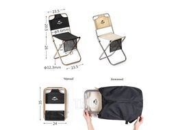 Кресло туристическое Yamami L03, складное, бежевое Naturehike NH18M001-Z-KH