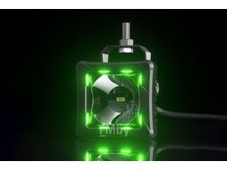 Фары дальнего света 76x76 мм 30W LED с RGB подсветкой AURORA ALO-D3T-2-P23Q