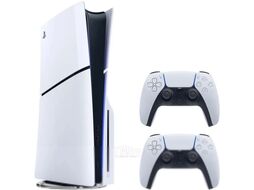 Игровая приставка Sony PlayStation 5 Slim + геймпад Sony PS5 DualSense (белый)