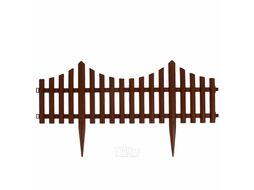Изгородь декоративная GREENGO 30x300 5 секций / 3296974 (коричневый)