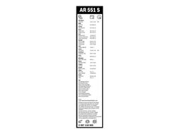 Комплект щеток стеклоочистителя 2шт. AerotwinRetro AR551S 550/500mm (крепл. крючок) BOSCH 3397118905