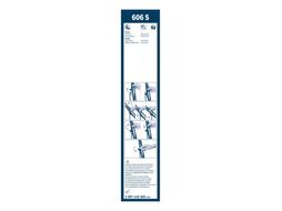 Комплект щеток стеклоочистителя 2шт. TwinSpoiler 606S 600/500mm CITROEN Xantia 93-98 NISSAN Primastar/OPEL Vivaro/RENAULT Trafic/Laguna II 01- BOSCH 3397118305