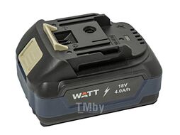 4.018.125.00 Углошлифмашина аккумуляторная WATT WWS-18/125-1 BL (АКБ 1×4.0 Ah)
