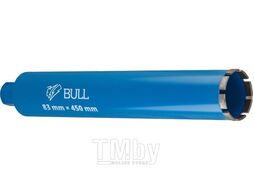 Коронка алмазная d 83мм железобетон, L450мм, 1 1/4", мокрое сверление BULL 2329246
