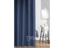 Шторка-занавеска для ванны Home One Waffle 180x180 / 372250 (темно-синий)