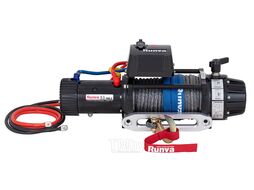Лебёдка электрическая 12V 9500 lbs 4350 кг влагозащищенная, синтетический трос RUNVA EWB9500-Q-SR