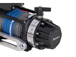 Лебёдка электрическая 12V 9500 lbs 4350 кг влагозащищенная, синтетический трос RUNVA EWB9500-Q-SR