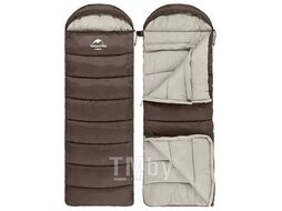 Мешок спальный U250, (190х30)х75 см, (правый) (ТК: +6C), коричневый Naturehike NH20MSD07-GRE250