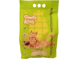 Наполнитель для туалета Smile King Кукурузный универсальный / SK-001 (3кг)