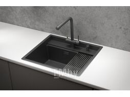 Мойка кухонная GRANULA KS-6051 (черный матовый)