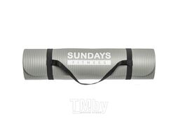 Коврик для йоги и фитнеса Sundays Fitness IR97505 (серый)