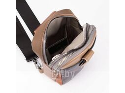 Рюкзак Poshete 886-1800-K-BCF (черный/кофейный)