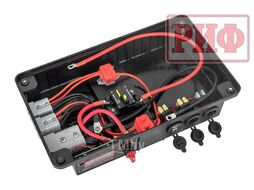 Бокс аккумуляторный 2xUSB, 2x12В, вольтметр с индикацией 420х250х330 Риф RIF22-6-0027900