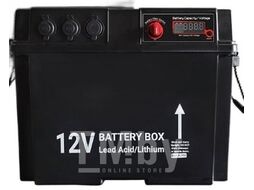 Бокс аккумуляторный 2xUSB, 2x12В, вольтметр с индикацией 420х250х330 Риф RIF22-6-0027900