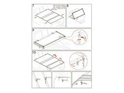 Крышка кузова для Mitsubishi L200 2015-2023, трёхсекционная 1545х1600/1550 мм, алюм., черная Риф ZT53