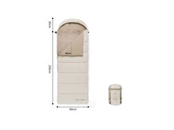 Мешок спальный Envelope M400 с подогревом, (190+30)х80 см, (правый) (ТК: -1C), коричневый Naturehike CNK2300SD021-400BR