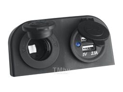 Розетка комбинированная с USB 3,1А в корпусе Риф RIF22-4-1009200