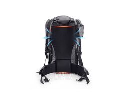 Рюкзак туристический 60+5 л, Dyneema, черный Naturehike NH19BP095-DB