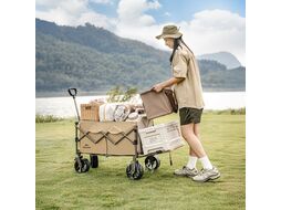 Тележка туристическая Light 76х45х93 см, 70+50 л, бежевая Naturehike CNK2350JJ012-LBR7050
