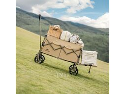 Тележка туристическая Light 76х45х93 см, 70+50 л, бежевая Naturehike CNK2350JJ012-LBR7050