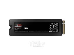 SSD-накопитель 2Tb Samsung 990 Pro with Heatsink MZ-V9P2T0CW, (7450/6900), NVMe M.2
