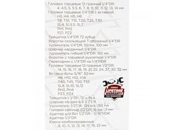 Набор инструментов 82 пр. 12-гранные головки 1/4DR, 1/2DR Arnezi R0902082