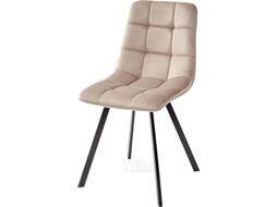 Стул M-City Chilli Square / 629M04894 (Bluvel-40 бежевый велюр/черный)