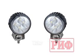 Бампер передний Toyota Land Cruiser 76/78 2007+ c доп. фарами и защитной дугой, с площадкой под Риф RIF076-10350