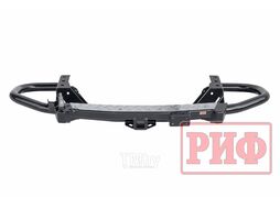 Бампер силовой задний Toyota Fortuner 2015+ c квадратом под фаркоп и калиткой Риф RIFFRT-21076