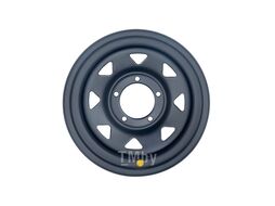 Диск усиленный УАЗ стальной черный (матовый) 5x139,7 8xR16 d110 ET-19 (треуг. мелкий) OFF-ROAD Wheels 1680-53910MB-19A17