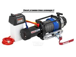Лебёдка электрическая 12V 13500 lbs 6136 кг влагозащищенная, синтетический трос RUNVA EWB13500MAXSSR