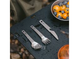 Набор столовых приборов (нож, вилка, ложка), титан, в чехле Naturehike CNH22CJ017-KFS