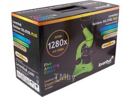 Микроскоп оптический Levenhuk Rainbow 50L Plus / 69054 (Lime)