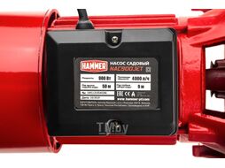 Насос садовый Hammer NAC900JET 900Вт 4000л/ч высота 50м глубина 9м