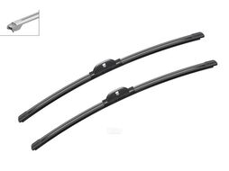 Комплект щеток стеклоочистителя 2шт. Aerotwin A933S 550/550mm (спец.крепл.) AUDI A4/A6/Allroad 00- MC C-Class W/S/CL203 A/C209 00- SEAT Exeo 08- BOSCH 3397118933