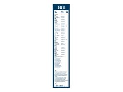 Комплект щеток стеклоочистителя 2шт. TwinSpoiler 551S 550/500mm BOSCH 3397118423