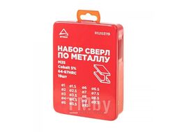 Набор сверл по металлу 19 шт. Cobalt 5% (d 1-10 мм ) Arnezi R5203119