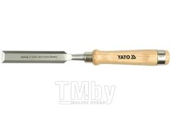 Стамеска 22мм (деревянная ручка) Yato YT-6249