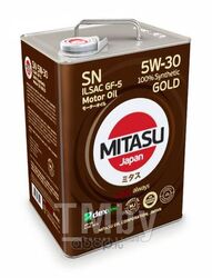 Моторное масло MITASU 5W30 6L GOLD (SN API SN ILSAC GF-5 DEXOS 1 синт) MJ-101-6