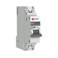 Автоматический выключатель 1P 20А (D) 4,5kA ВА 47-63 EKF PROxima