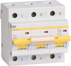 Выключатель автоматический IEK ВА 47-100 3Р 25А 10кА D / MVA40-3-025-D