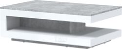Журнальный столик Интерлиния Quartz QZ-СЖ2 (белый платинум/бетон)