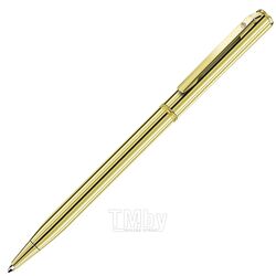 Ручка шарик/автомат "Slim Gold" 0,7 мм, метал., глянц., золотистый, стерж. синий Happy Gifts 1101/49