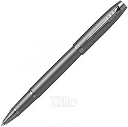 Ручка роллер "IM Monochrome T328 Bronze PVD" 0,5 мм, метал., подарочн. упак., серый, стерж. черный Parker 2172960