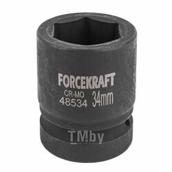 Головка ударная 1", 34мм (6гр.) FORCEKRAFT FK-48534